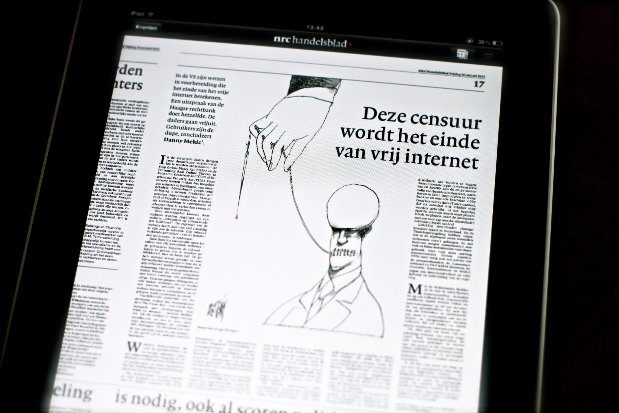 Deze censuur wordt het einde van vrij (opiniestuk